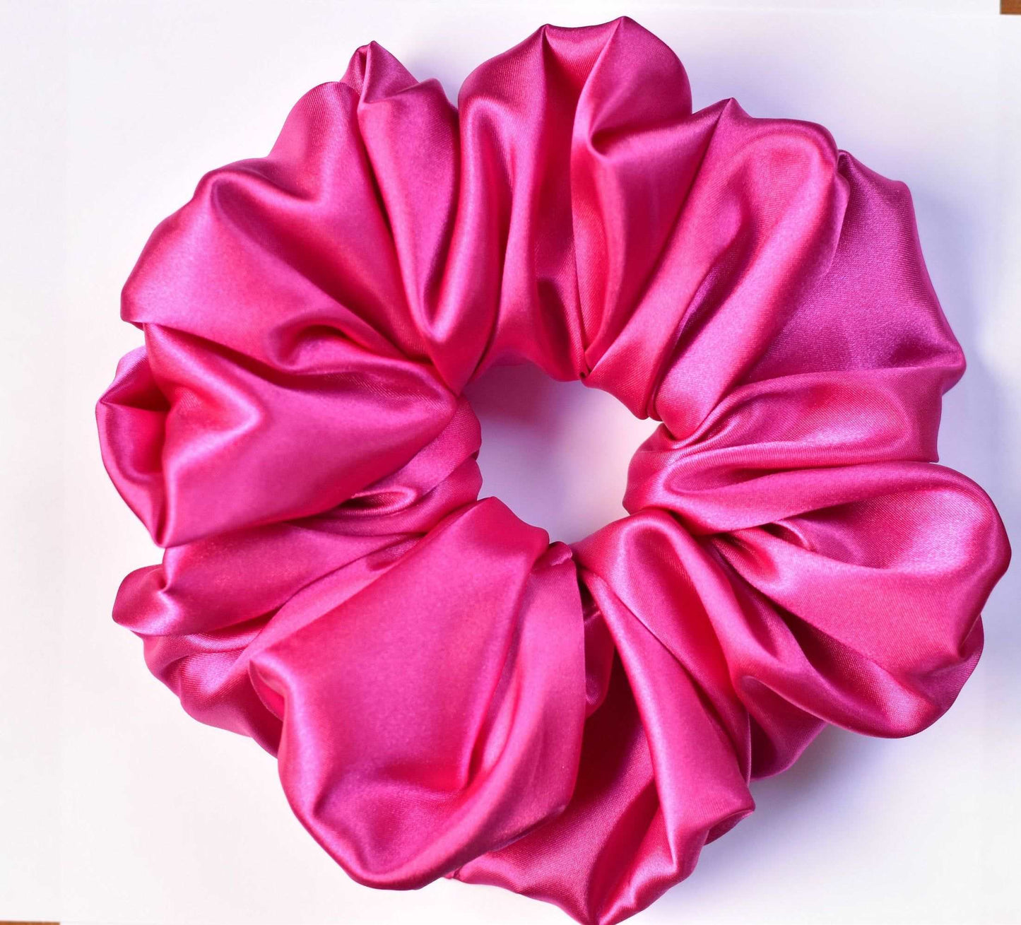 Vegan Satin Scrunchies Assorted Colours-1