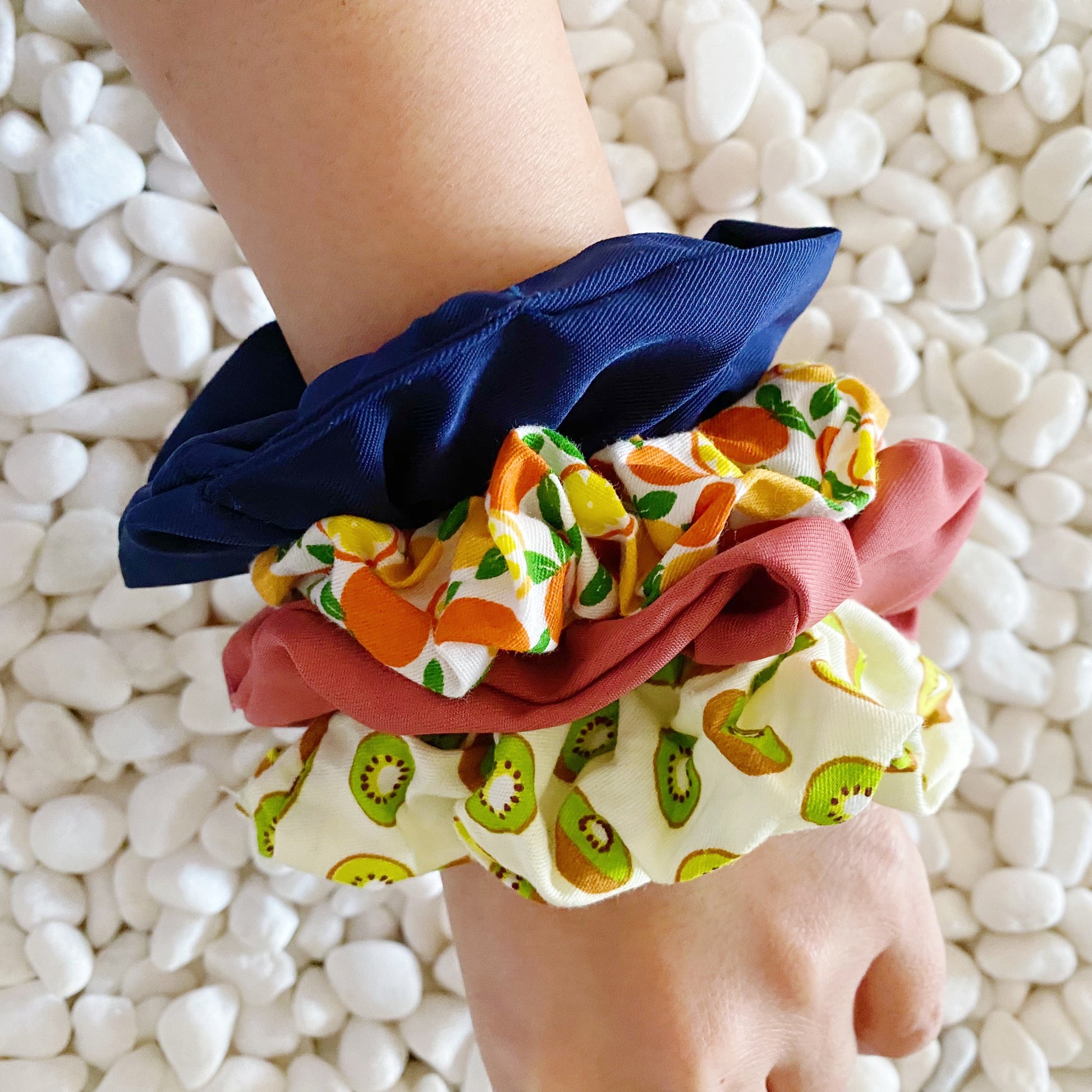 Orchard Sweet Hair Scrunchie Set Of 4-3