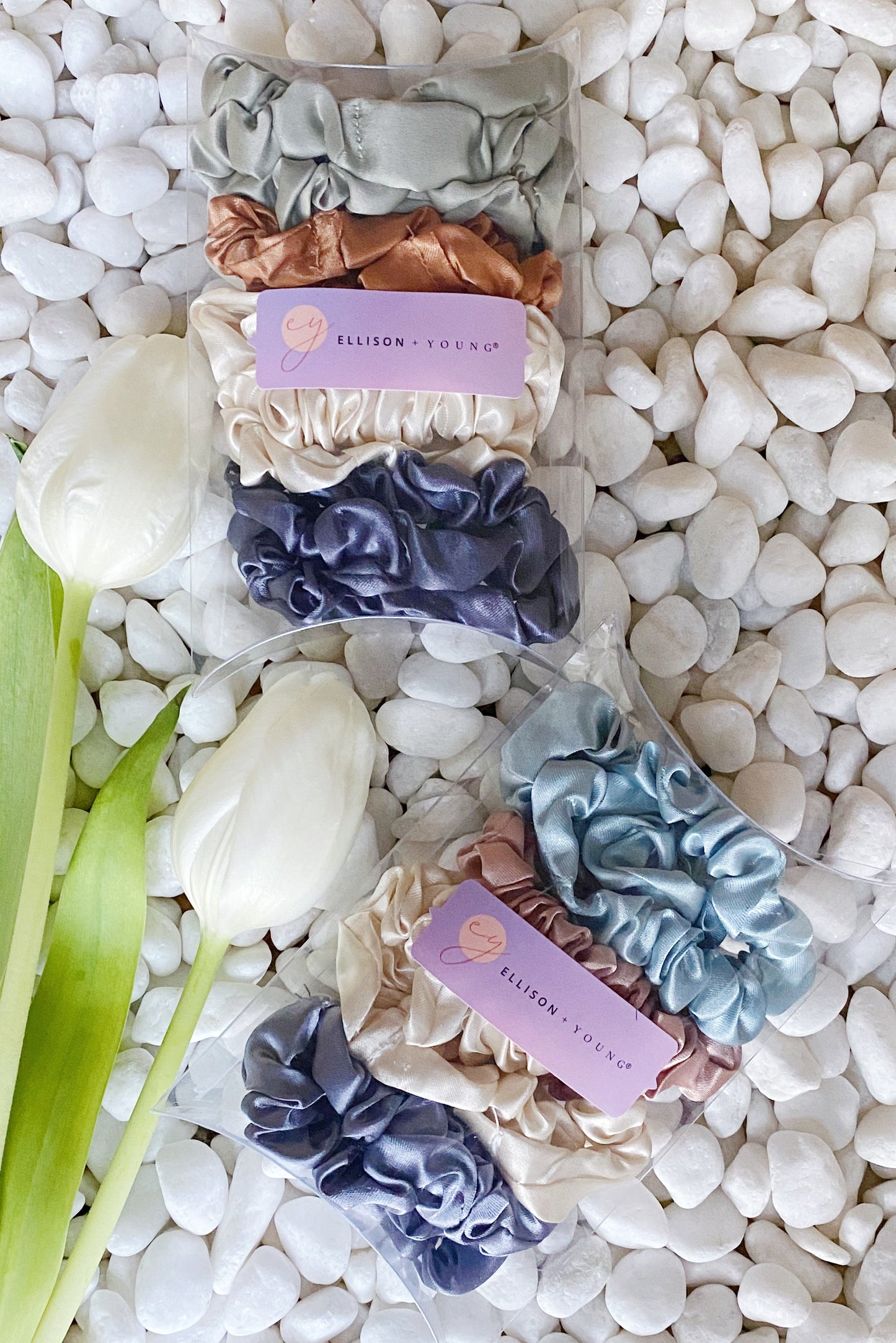 Satin Self Care Scrunch Set Of 8-1
