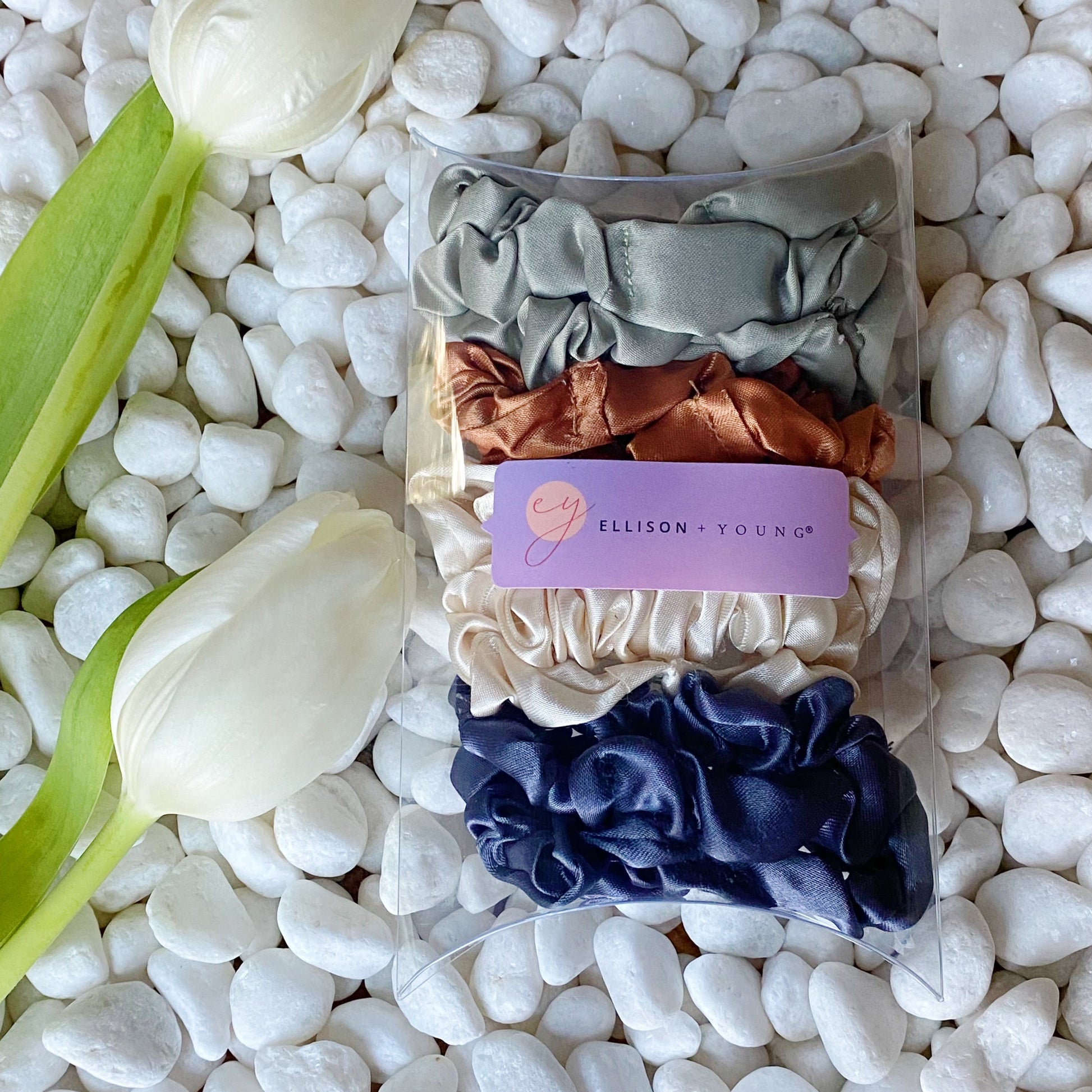 Satin Self Care Scrunch Set Of 8-3