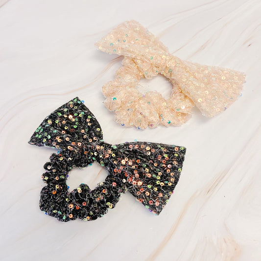Shimmer Lover Bow Hair Scrunch-0